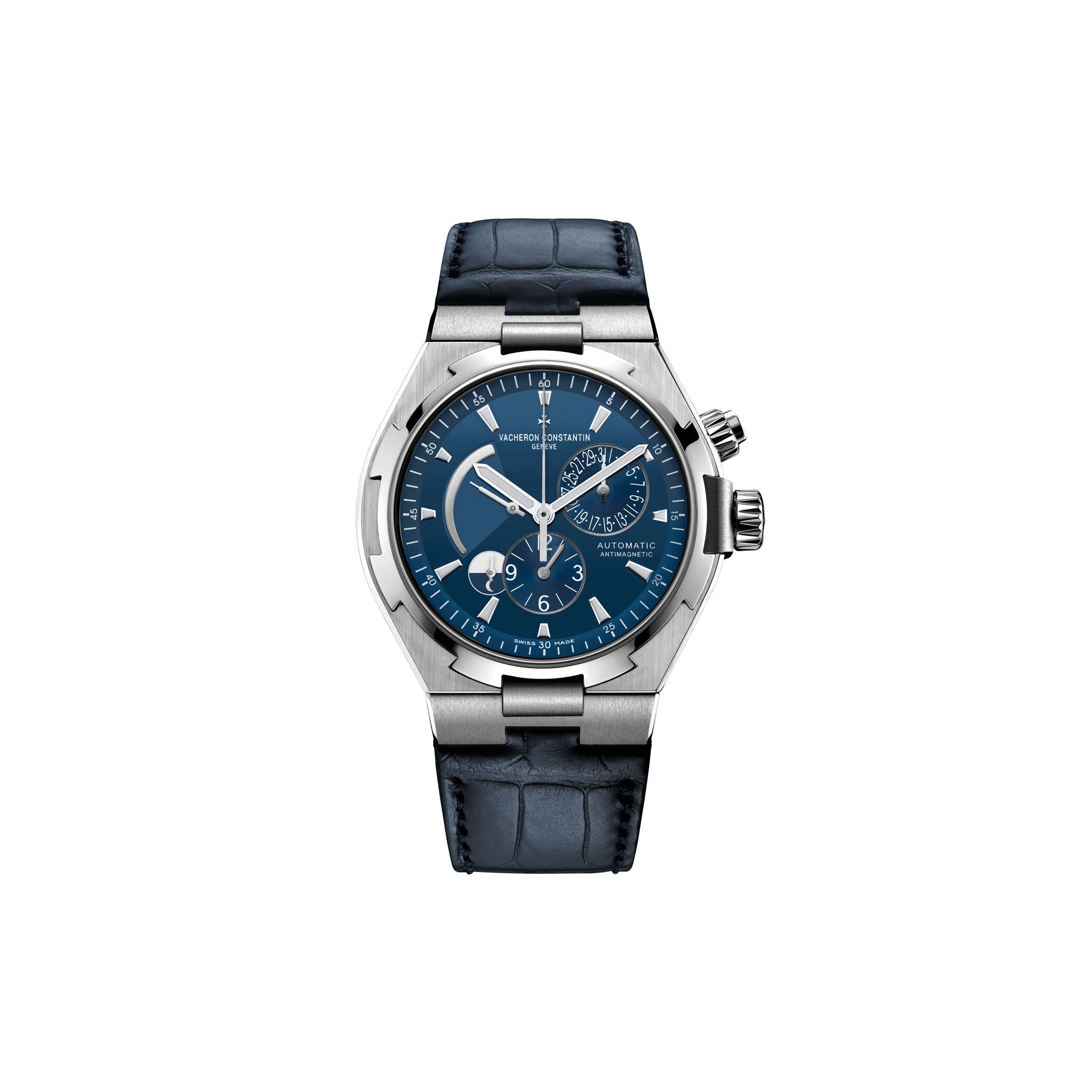 vacheron Co*sta*t*n overseas dual time model 42 mm watch 47450/000a-9039